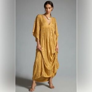 Gold Sequined Caftan